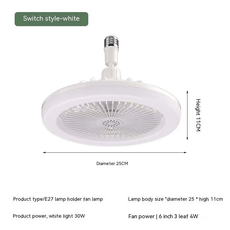 Remote Control Small Fan Lamp Screw Adjustable Light Bedroom Aromatherapy