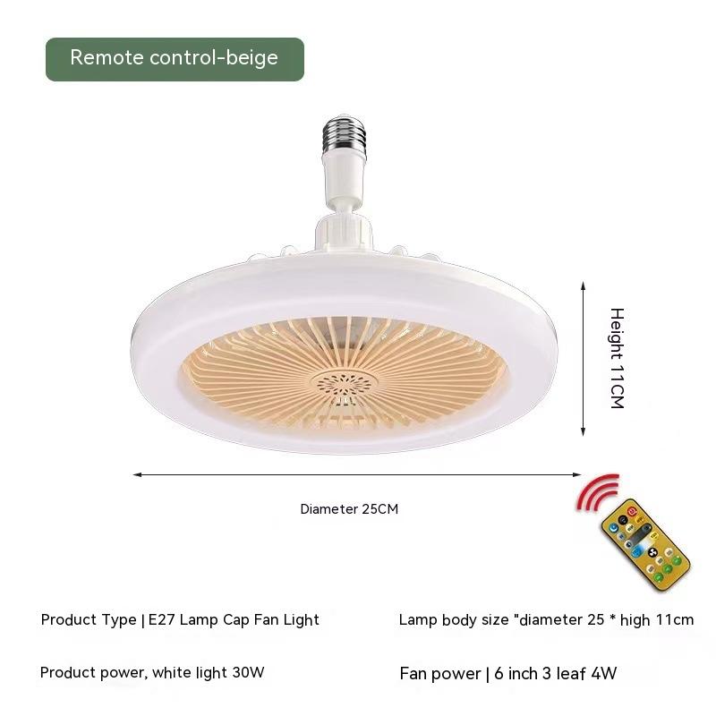 Remote Control Small Fan Lamp Screw Adjustable Light Bedroom Aromatherapy