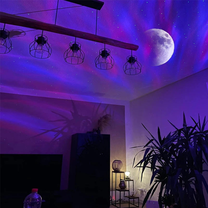 Galaxy Night Light: LED Star Projector for Home Bedroom Decor