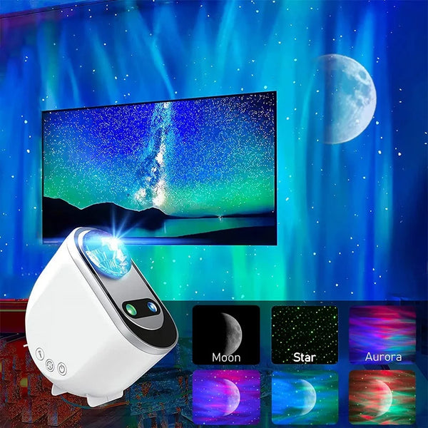 Galaxy Night Light: LED Star Projector for Home Bedroom Decor