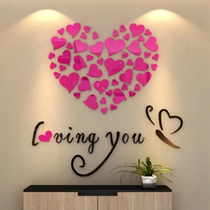 3D Mirror Wall Sticker Self-Adhesive Circular Acrylic Mirror Decals DIY Removable Background Living Room Decoration Wall Sticker