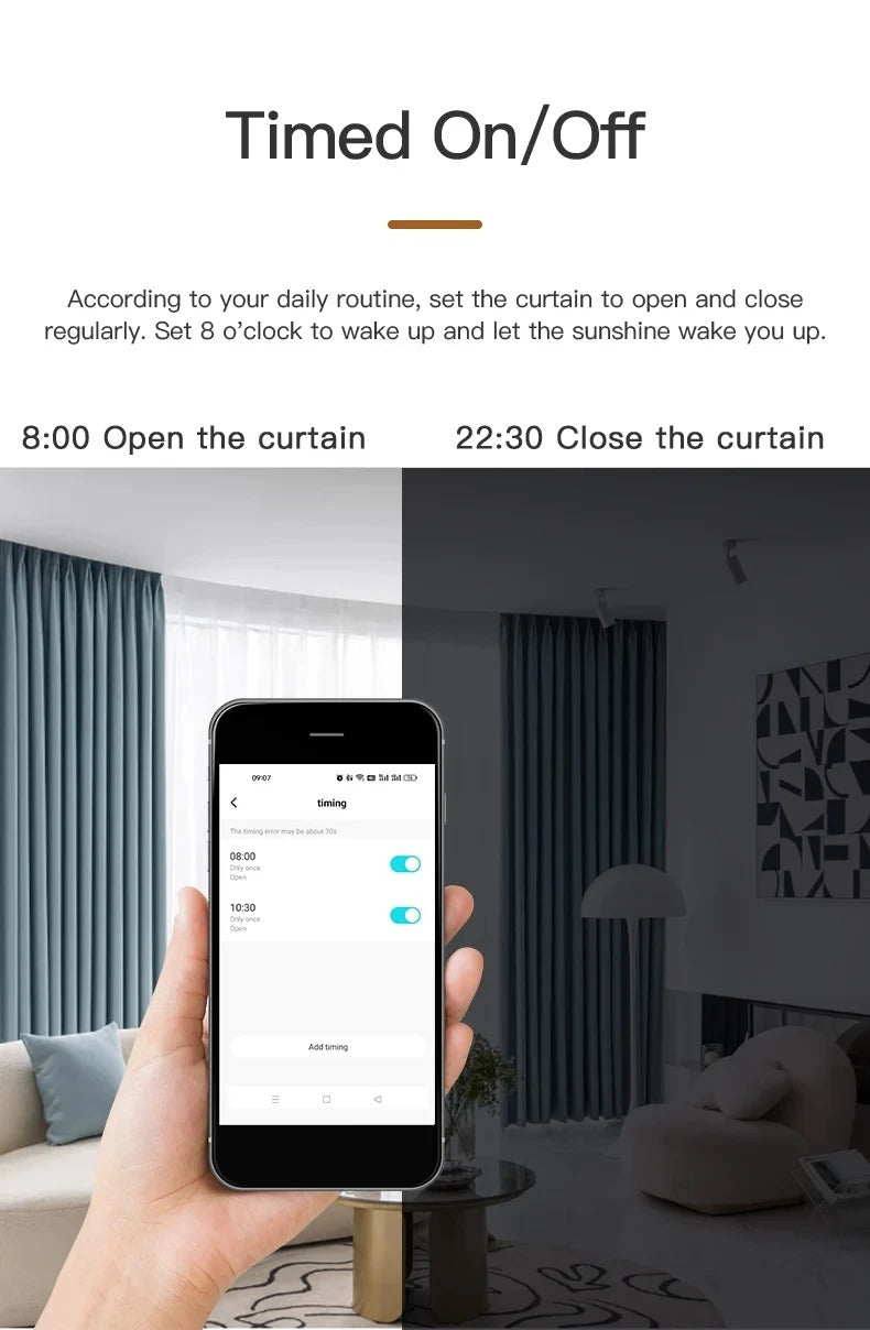 Smart Curtain Robot Motor Roman Rod Rail Automatic Curtain Electric Curtain Robot Remote Control Alexa Google Home WiFi Tuya