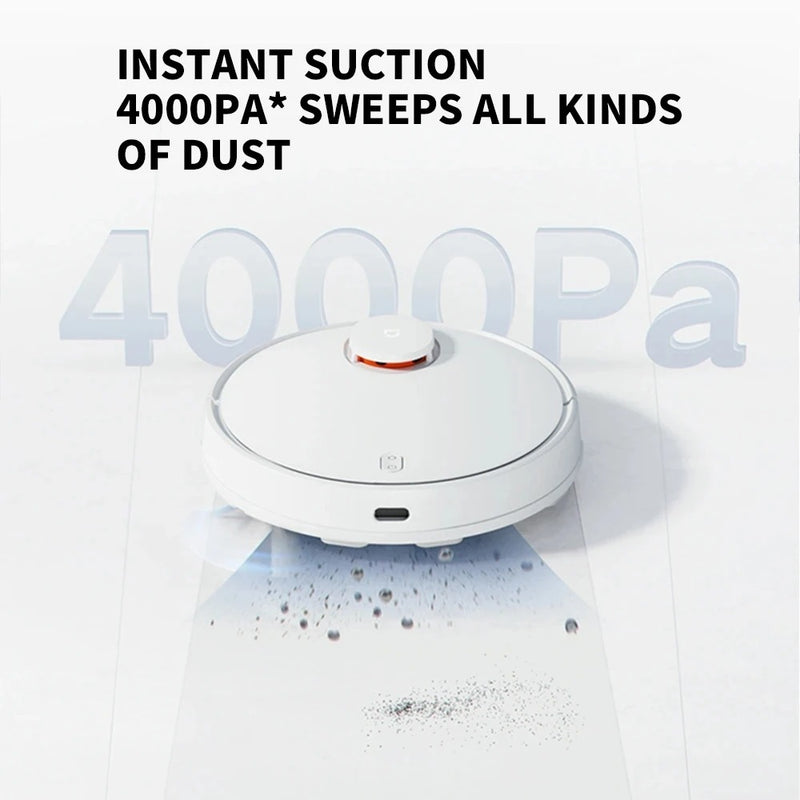 Xiaomi Mijia 3C Robot Vacuum Cleaner and Mop For Home Appliance Dust LDS Scan 4000PA Cyclone Suction Washing Mop Smart Planner