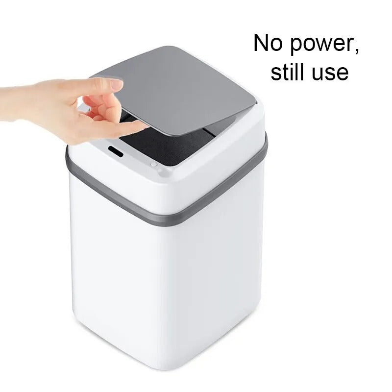 Trash Bin 13L Bathroom Touch Trash Can In The Toilet Smart Garbage Bucket Waste Bins Dustbin Smart Trash Can Kitchen