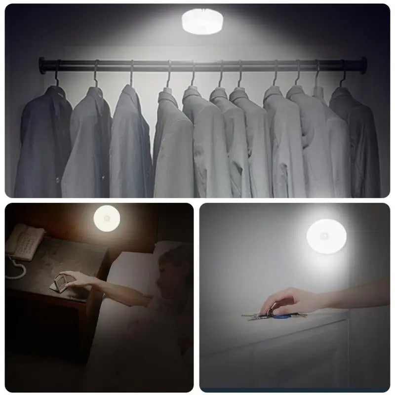 Motion Sensor Wireless Night Lights USB Charging Under Cabinet Light Closet Lamp Wall Stickers Induction Lamp Home Decor