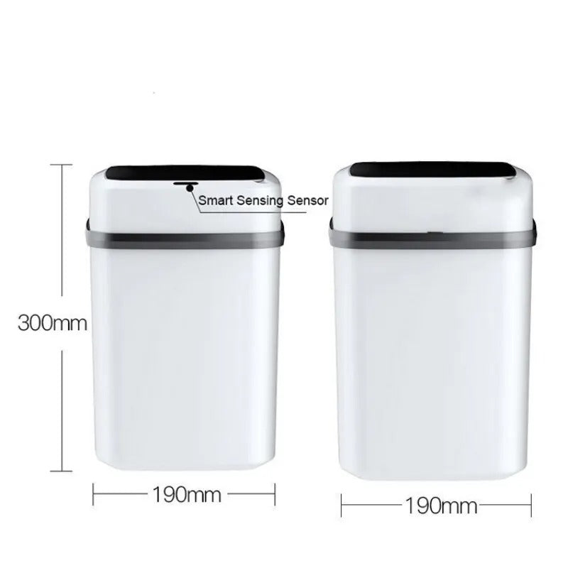 Trash Bin 13L Bathroom Touch Trash Can In The Toilet Smart Garbage Bucket Waste Bins Dustbin Smart Trash Can Kitchen